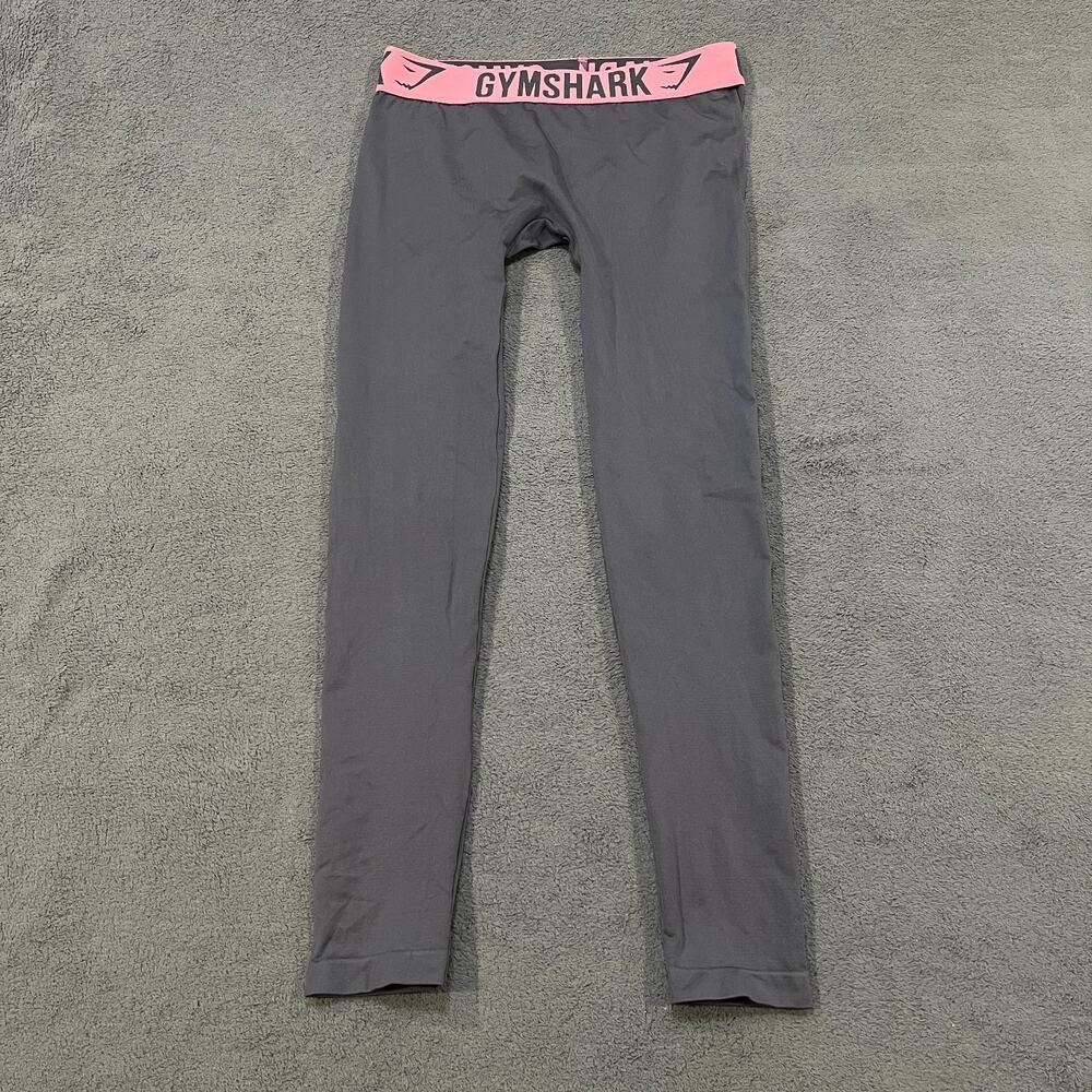 Gymshark Fit Charcoal Grey Seamless High Rise Waistband Leggings Women's Size M